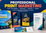 design professional door hanger, rack card, flyer, postcard and leaflet